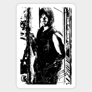 Daryl Dixon White Bright Mono Magnet